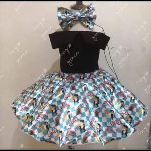 Custom made Grease themed dress size 5/6